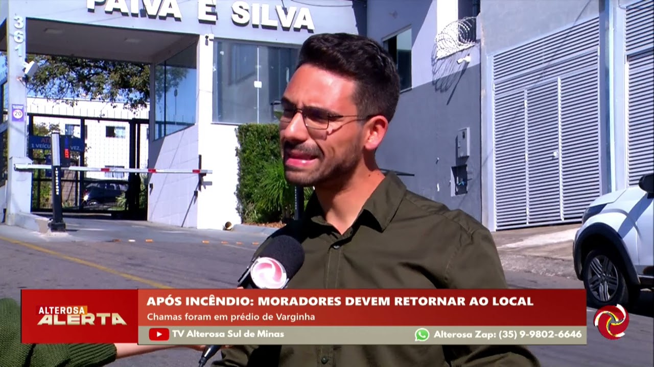 Moradores devem retornar ao prédio incendiado em Varginha