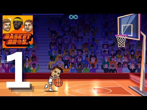 BasketBros - Gameplay Walkthrough Part 1 - basketball game (iOS, Android) - YouTube
