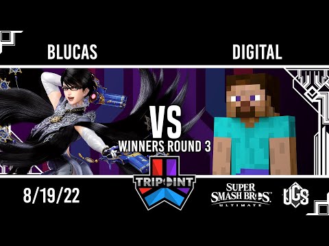 Tripoint Smash 156  -  Winners Round 3  -  Blucas(Bayonetta) Vs. DIGITAL(Steve)