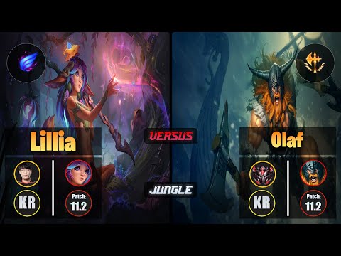 Tarzan LILLIA (Jungle) [Phase Rush] VS OLAF - Grandmaster KR Patch 11.2