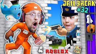 ROBLOX JAILBREAK! FGTEEV Escapes Jail @ 3am! Corrupt Cop Chase &amp; Baby Shawn! Best Prison Ever (#32)