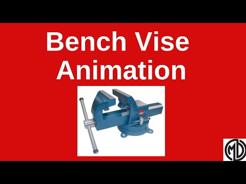 Bench vice Animation #Animation #Machinedrawing # Assemblydrawing #Engineeringdrawing Video