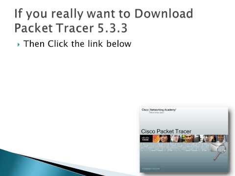 Download Packet Tracer 5.3.3