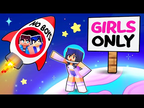 Girls ONLY PLANET In Minecraft!