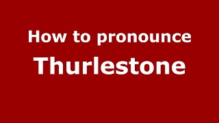 How to pronounce Thurlestone