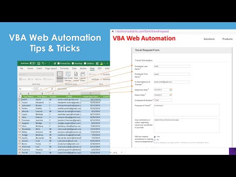 Web Automation using VBA. How to find web objects and control them using VBA
