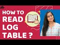 How To Use Log Table Book Find Log And Antilog