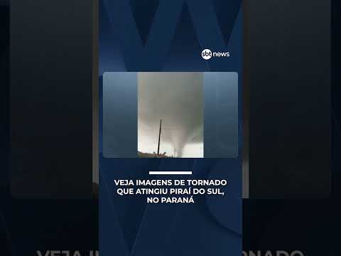 Veja imagens de tornado que atingiu Piraí do Sul, no Paraná | #NewsManhã