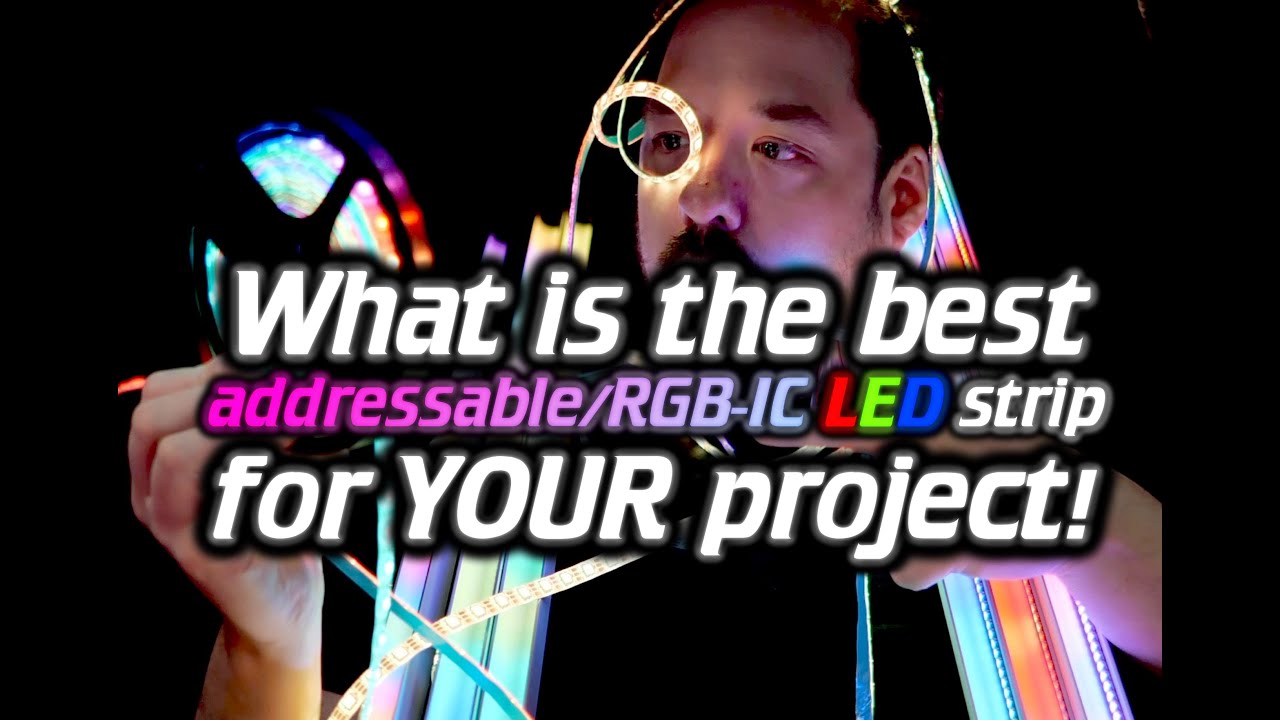 Watch video Best Aliexpress RGB-IC LED strip 2022 Now Best Aliexpress RGB-IC LED strip 2022