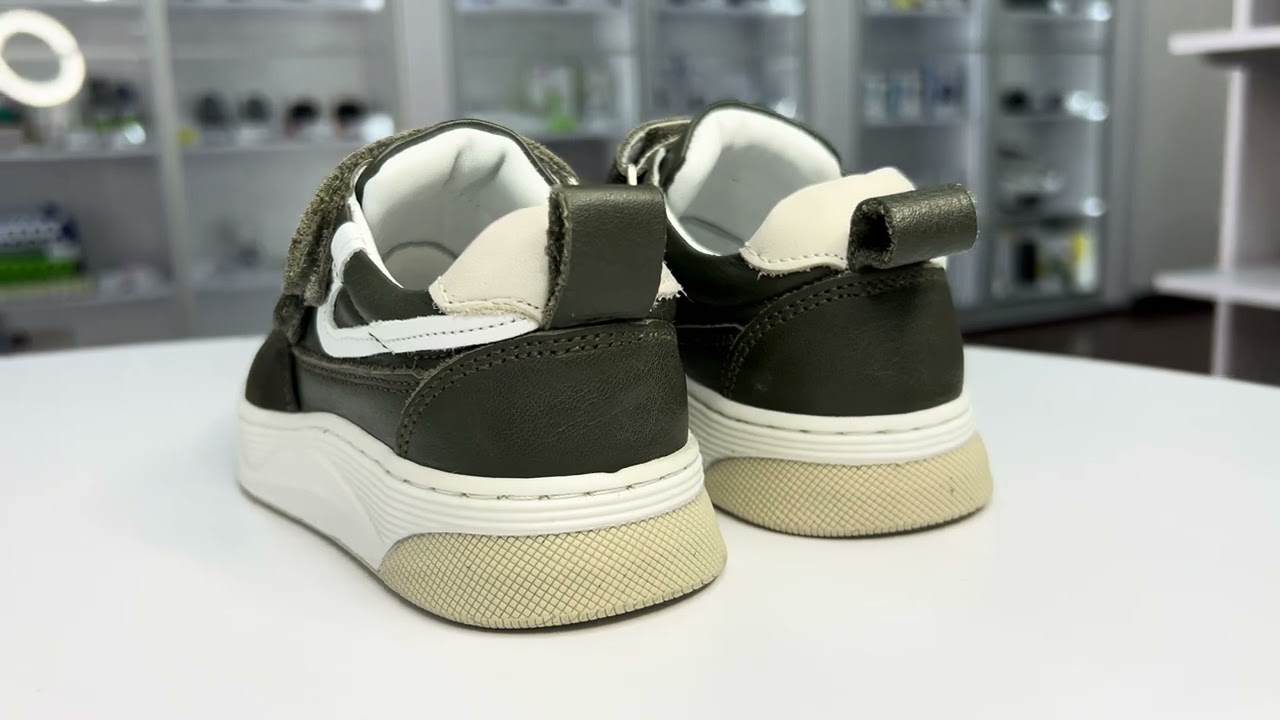 Дитячі ортопедичні кросівки Ortomedica 24Y24-02 хакі