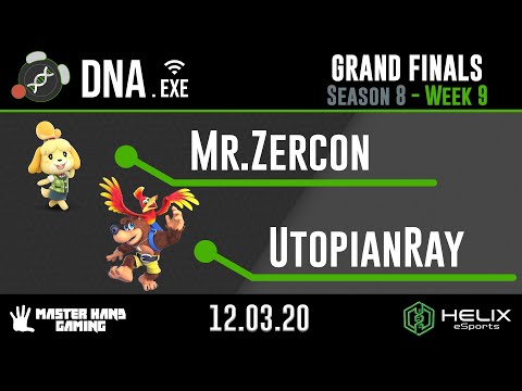 DNA.EXE S8:W10 - Mr.Zercon (Isabelle) Vs. UtopianRay (Banjo, Palutena) - Grand Finals
