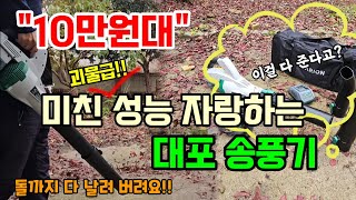 *이벤트*10만원대 미친성능 자랑하는 가벼운 대포 송풍기 이걸 쓰고 청소가 제일 쉬웠어요 #송풍기