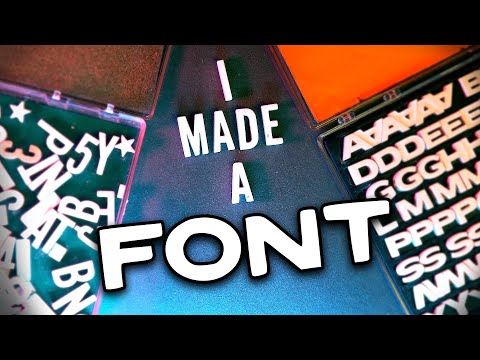 How to make your own FONT! (Easy FREE DIY Method)