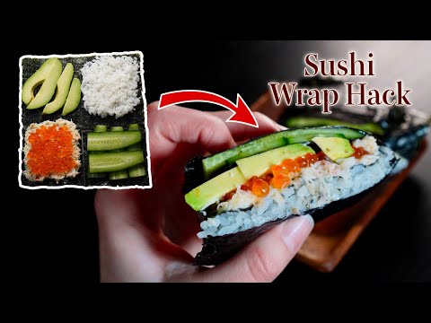 Trending in Japan | Wrap Hack Sushi (3 Easy Folded Sushi Recipes)