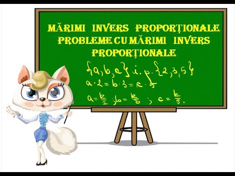 Marimi invers proportionale