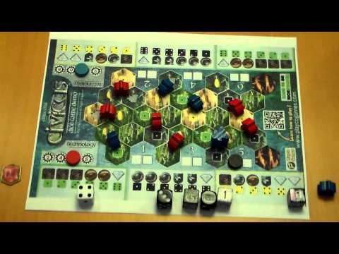 Civicus Dice Game- Play Through- Let's Play: Board Game Edition