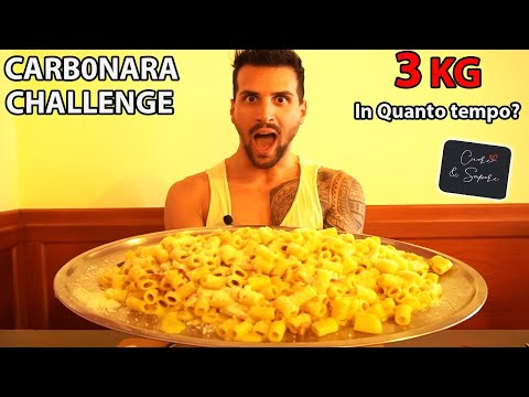 3 KG DI CARBONARA CHALLENGE! Sarò riuscito a Mangiare la FOLLE quantità di Pasta in soli 30 Minuti?