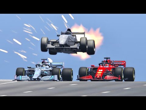 Formula Jet Engine vs Ferrari F1 2020 vs Mercedes F1 2020 - Drag Race 20 KM