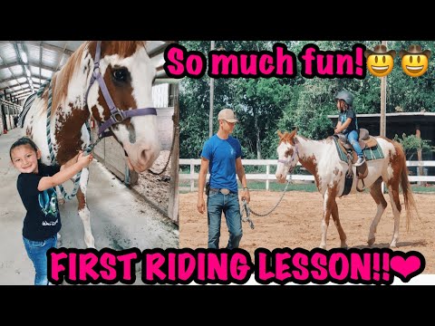 🐴 MY FIRST EVER RIDING LESSON!🤠