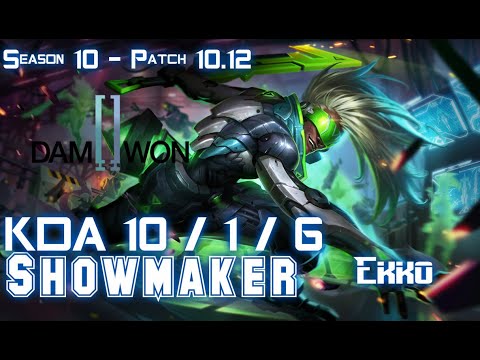 DWG Showmaker EKKO vs SYNDRA Mid - Patch 10.12 KR Ranked