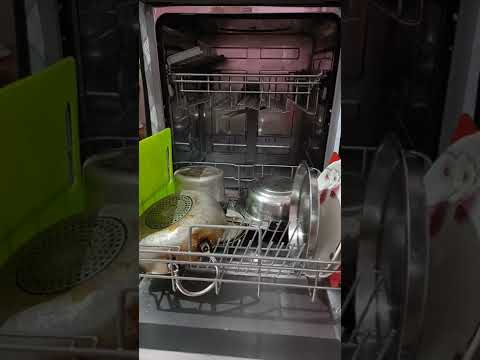 midea 13 places dishwasher review #youtubeshorts #mideadishwasher #homeappliances