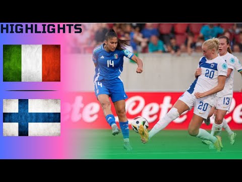 Italy v Finland | Women’s European Qualifiers 2025 - Match Highlights [Italian Commentary]