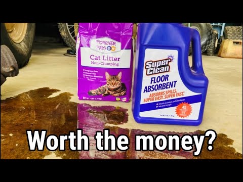 Super Clean floor absorbent vs. cat little (oil spill)