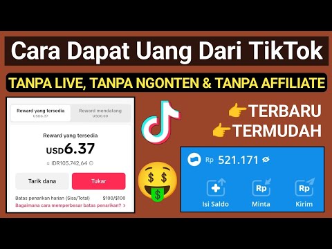 Cara Dapat Uang Di Tiktok Tanpa Live, Tanpa Ngonten & Tanpa Affiliate