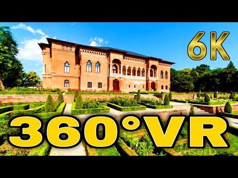 360° VR Inside Mogosoaia Palace Garden Walk Bucharest Romania 6K 3D Ilfov Virtual Tour Reality HD 4K