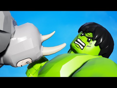 HULK VS RHINO - EPIC BATTLE in Lego Marvel Superheroes KwakyGaming (NRG) Lego Game