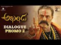 Akhanda Dialogue Promo 2 Nandamuri Balakrishna Boyapati Srinu Thaman S Dec 2nd