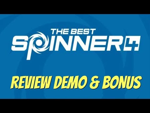 The Best Spinner 4 Review Demo Bonus - Next Generation Article Spinner Video