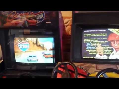 Arcade video game machines pickup video
