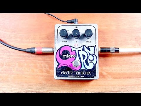 Electro-Harmonix Micro Q-Tron Envelope Filter Guitar Effect Pedal - Silver / Black / Blue image 5