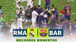 O PAU COMEU NO EL CLÁSSICO A PANCADARIA ROLOU SOLTA E A POL1CIA TEVE QUE SER ACIONADA NO CAMPO