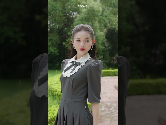 NT11X082 - Đầm twill silk chéo