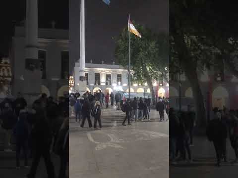 Bandera Argentina plaza San Martín Córdoba 🇦🇷