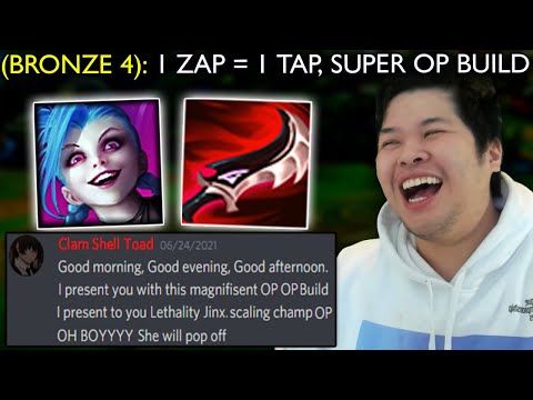 Bronze 4 Player tells me FULL LETHALITY JINX can 1 shot everyone at full health.. so I tried it