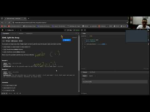 Problem 3046 Split The Array