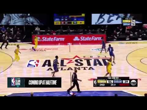 Lillard & Curry Hit Back-to-Back Half Court Shots | 2021 NBA All Star Game