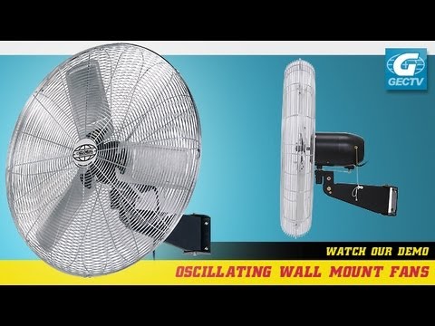 Wall mount fan oscillating deluxe 24 inch