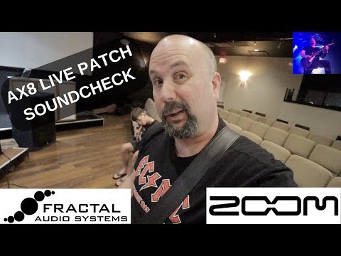 Fractal AX8 Live Patch Soundcheck - Recording with the Zoom H6