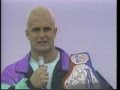 Chris Candido throws the US Junior Heavyweight title in a river