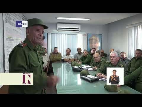 Díaz-Canel chequea preparación en zonas de defensa de La Habana
