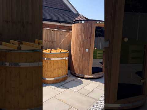 Sauna and Ice Bath Build 🫶🥶🥵 #icebath #recovery #sauna #build #shorts