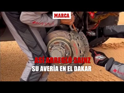 Así arregló Carlos Sainz su avería en plena etapa del Dakar I MARCA
