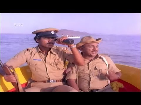 Police Officers Searching Crocodile | Arjun Sarja | Kannada Super Scenes of Male Banthu Male Movie