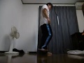 One leg 28 squats 片足スクワット28回