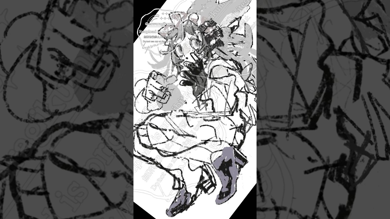 きょろきょろ #shorts  #digitalart #drawing #創作 #illustration