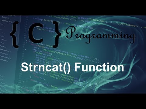 C programming Tutorial – 24– Strncat Function